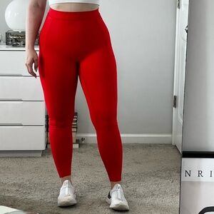 Offline by Aerie bright red/orange goals leggings